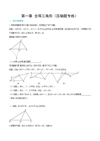 数学八年级上册1.2 全等三角形同步练习题