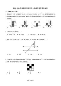 广东深圳实验学校初中部2024年七年级下学期期末考试数学试卷+答案