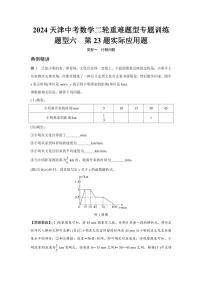 2024天津中考数学二轮重难题型专题训练 题型六  第23题实际应用题 (含答案)