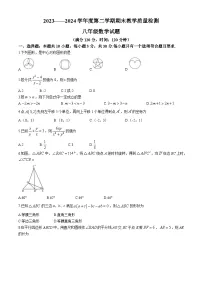 山东省菏泽市郓城县2023-2024学年八年级下学期期末数学试题