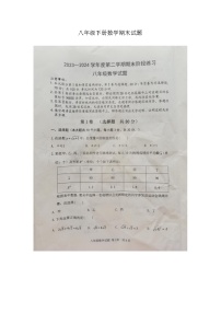 山东省济宁市汶上县2023-2024学年八年级下学期7月期末数学试题