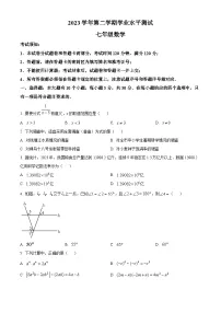 浙江省杭州市上城区2023-2024学年七年级下学期期末考试数学试题（原卷版+解析版）