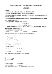 四川省成都市郫都区2023-2024学年七年级下学期期末数学试题