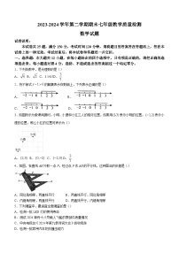 山东省德州市宁津县2023-2024学年七年级下学期期末数学试题