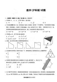 安徽省安庆市2024届九年级下学期中考二模数学试卷(含答案)