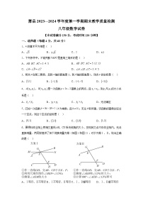 安徽省宿州市萧县2023-2024学年八年级上学期期末教学质量检测数学试卷(含解析)