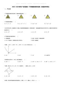 [数学][期末]2023_2024学年广东河源初一下学期期末数学试卷(市直初中学校)