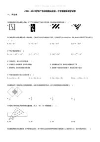 [数学][期末]2023_2024学年广东深圳南山区初一下学期期末数学试卷