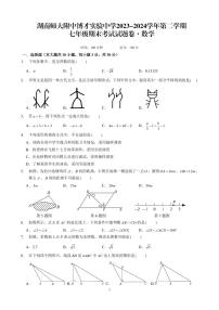 湖南师大附中博才实验中学2023-2024学年第二学期七年级下期末考试数学试卷