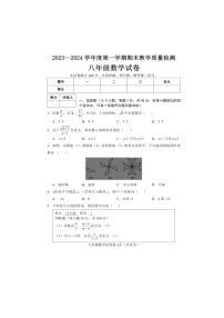 河北省邯郸市永年区2023-2024学年八年级上学期期末考试数学试卷(含答案)