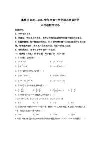 河北省石家庄市藁城区2023-2024学年八年级上学期期末考试数学试卷(含解析)