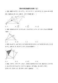 沪教版八年级数学下册期中期末满分冲刺卷期末考试压轴题考点训练(五)(原卷版+解析)