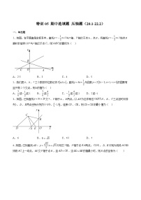 沪教版八年级数学下册期中期末满分冲刺卷特训05期中选填题压轴题(20.1-22.2)(原卷版+解析)