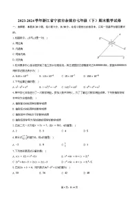 2023-2024学年浙江省宁波市余姚市七年级（下）期末数学试卷（含解析）