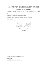 2024中考数学复习 重难题型分类练 题型九 几何探究题 (含答案)