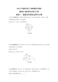 2024中考数学复习 重难题型分类练 题型四 圆的相关证明与计算 (含答案)
