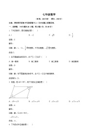 福建省龙岩市漳平市2023-2024学年七年级下学期期中考试数学试卷(含解析)