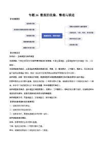 中考数学一轮复习满分突破(全国通用)专题36数据的收集、整理与描述(原卷版+解析)