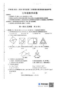 陕西省榆林市子洲县2023-2024学年七年级下学期7月期末考试数学试题