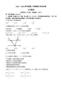 辽宁省铁岭市西丰县2023-2024学年七年级下学期期末数学试题(无答案)