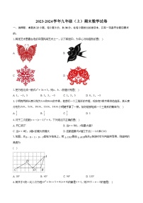 贵州省安顺市关岭县2024届九年级上学期期末考试数学试卷(含解析)