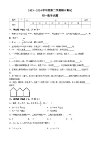 黑龙江省绥化市望奎县2023-2024学年七年级下学期期末数学试题(无答案)