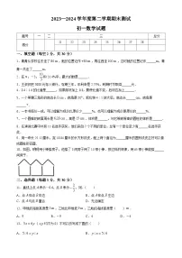 黑龙江省绥化市望奎县2023-2024学年七年级下学期期末数学试题(无答案)