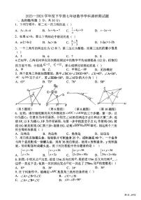 2024年哈尔滨市道里区七年级（下）期末数学试卷及答案