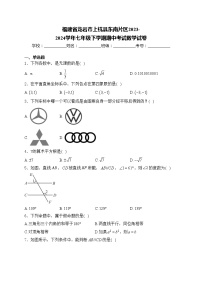 福建省龙岩市上杭县东南片区2023-2024学年七年级下学期期中考试数学试卷(含答案)