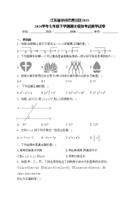 江苏省徐州市贾汪区2023-2024学年七年级下学期期末模拟考试数学试卷(含答案)