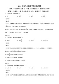 江西省赣州市瑞金市2023-2024学年八年级下学期期末数学试题（解析版）