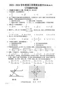 广东省惠州市惠阳区2023-2024学年七年级下学期期末考试数学试题