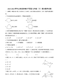 2023-2024学年山东省济南市平阴县七年级（下）期末数学试卷（含答案 ）