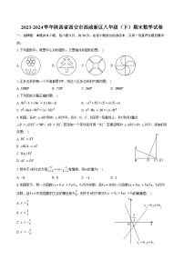 2023-2024学年陕西省西安市西咸新区八年级（下）期末数学试卷（含解析）