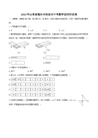 2024年山东省烟台市招远市中考数学适应性试卷（含答案）