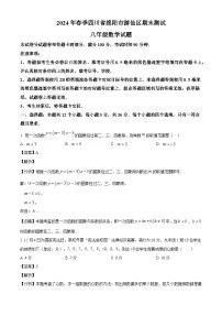 四川省绵阳市游仙区2023-2024学年八年级下学期6月期末数学试题（解析版）