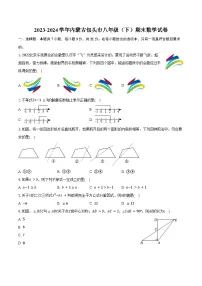2023-2024学年内蒙古包头市八年级（下）期末数学试卷（含答案）
