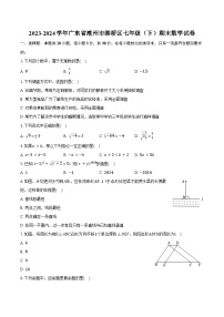 2023-2024学年广东省潮州市湘桥区七年级（下）期末数学试卷（含答案）