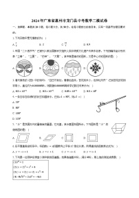 2024年广东省惠州市龙门县中考数学二模试卷（含答案）