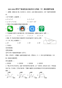 2023-2024学年广东省茂名市高州市七年级（下）期末数学试卷（含答案）