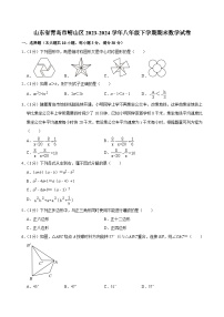 山东省青岛市崂山区2023-2024学年八年级下学期期末数学试卷（解析版）