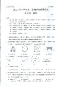 广东省深圳市罗湖区2023-2024学年七年级下学期期末考试数学试卷