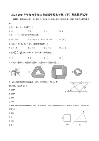 2023-2024学年海南省海口市部分学校七年级（下）期末数学试卷（含答案）