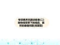 沪科版初中九年级数学上册专项素养巩固训练卷(二)抛物线背景下的线段、面积的最值问题练课件