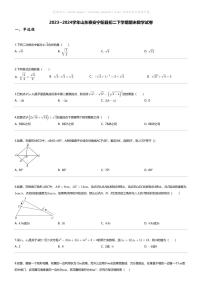 [数学][期末]2023_2024学年山东泰安宁阳县初二下学期期末数学试卷