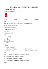 四川省南充市白塔中学2023-2024学年八年级下学期5月期中考试数学试卷(含解析)