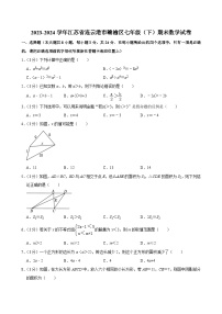 +江苏省连云港市赣榆区2023-2024学年七年级下学期期末数学试卷