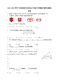 2022-2023学年广东省深圳市龙岗区八年级下学期期中数学试题及答案