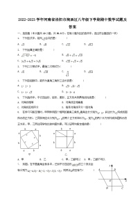 2022-2023学年河南省洛阳市涧西区八年级下学期期中数学试题及答案