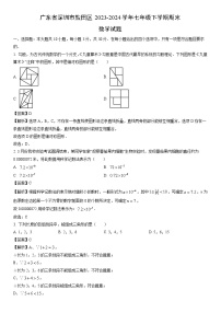 [数学][期末]广东省深圳市盐田区2023-2024学年七年级下学期期末试题(解析版)